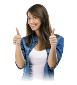 475 4753572 girl with thumbs up hd png download